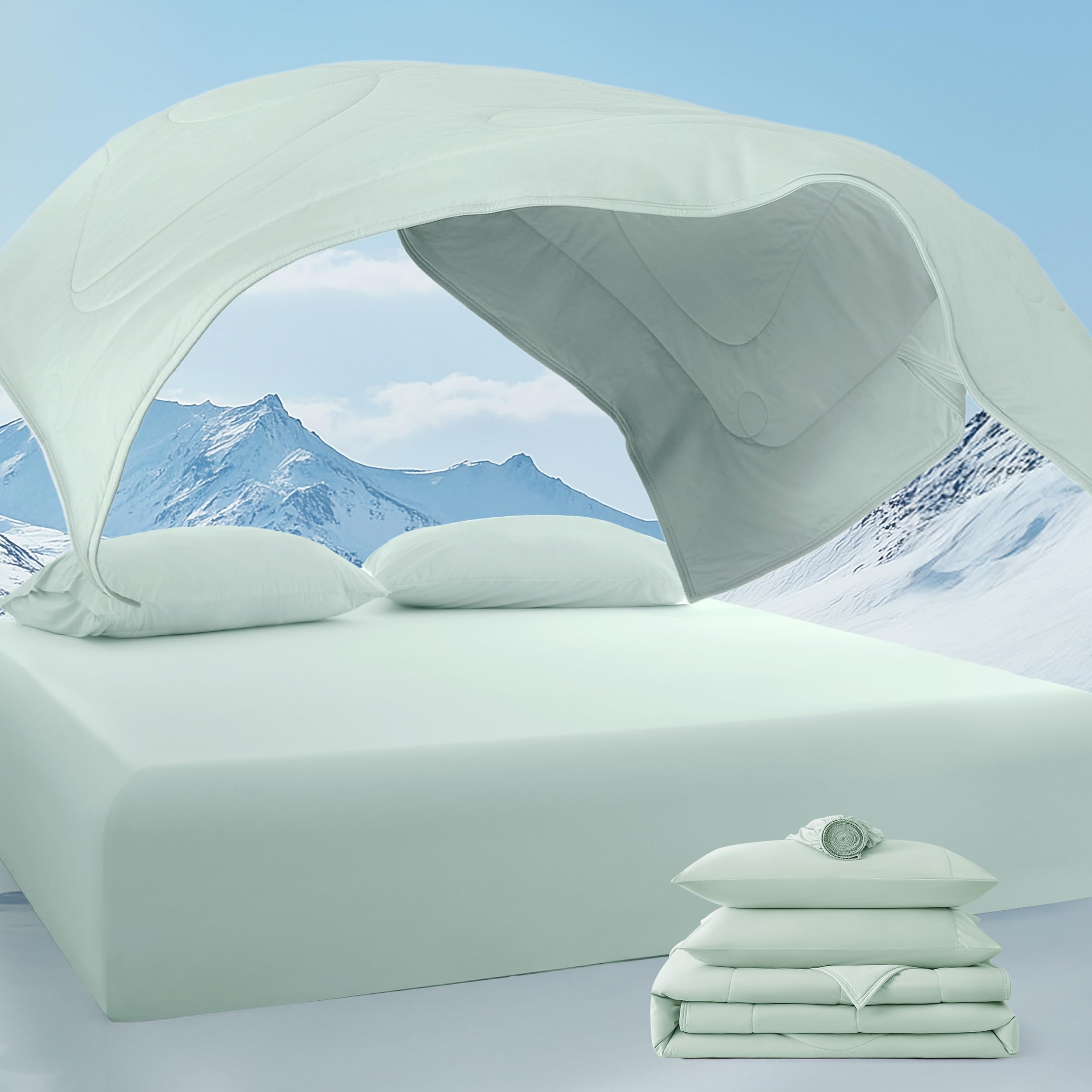 Amazon.com: Breescape Cooling Comforter Set - Ultra Comfort 4pcs